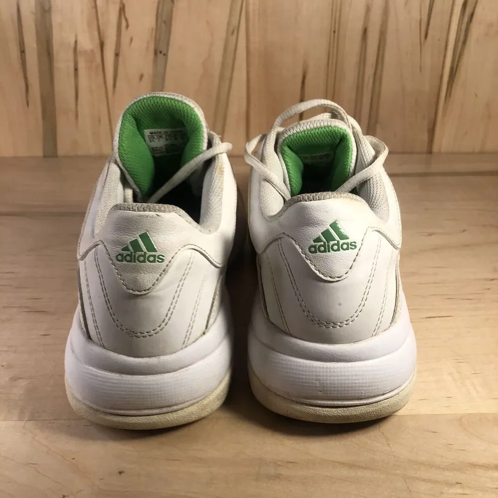Adidas Bercuda Shoes Size Women's 8.5 White Green Athletic Trainer Sneakers